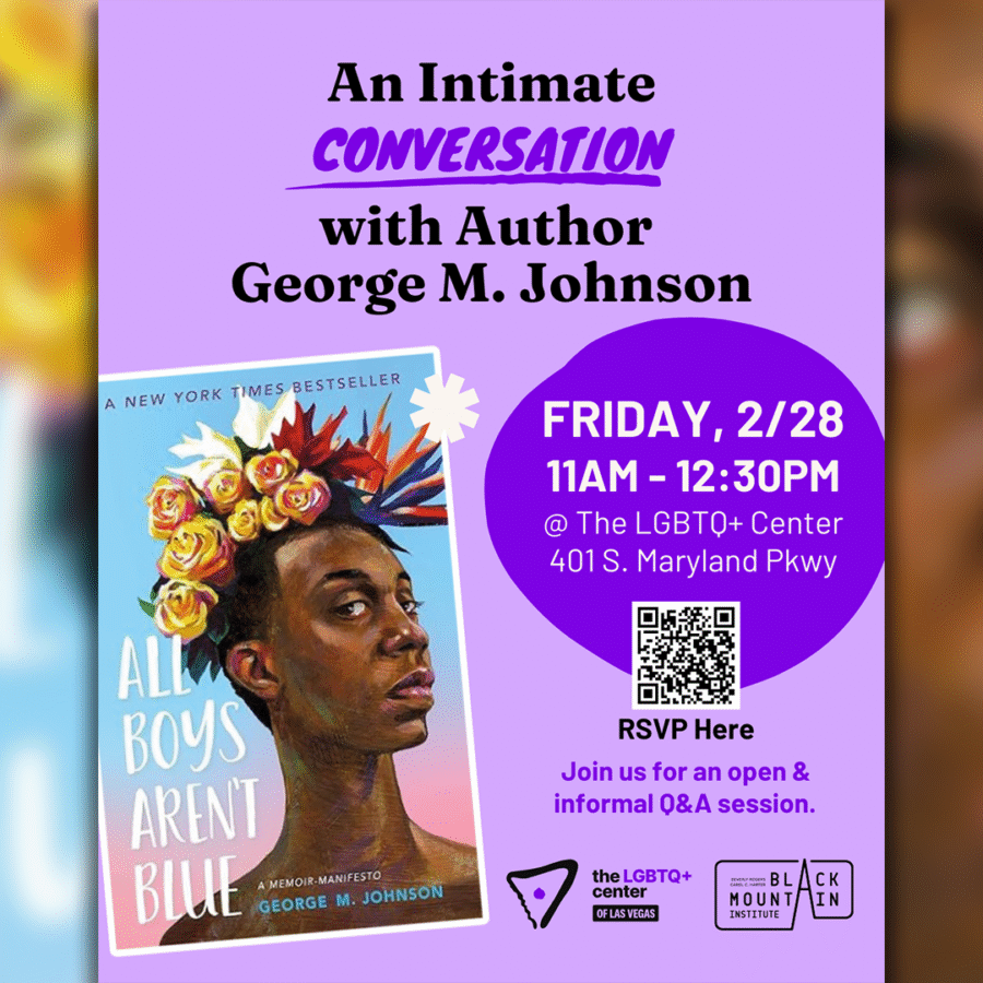 Thumbnail image for the An Intimate Conversation with George M. Johnson at The LGBTQ+ Center event.